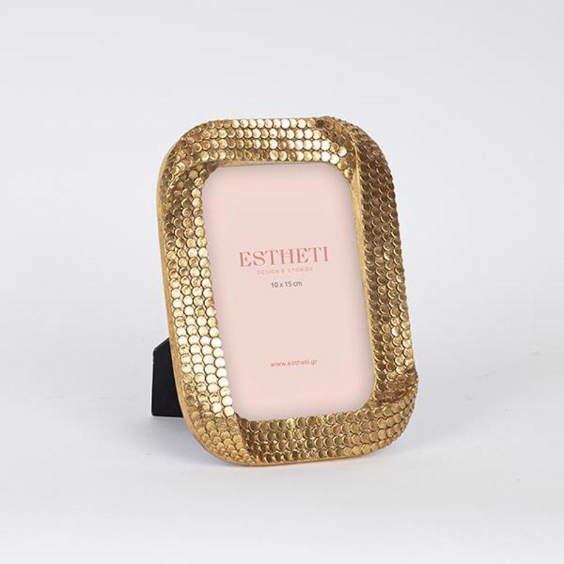 ESTHETI home Κορνίζα Resin Χρυσή 14x2.3x21.4cm (για Φωτ